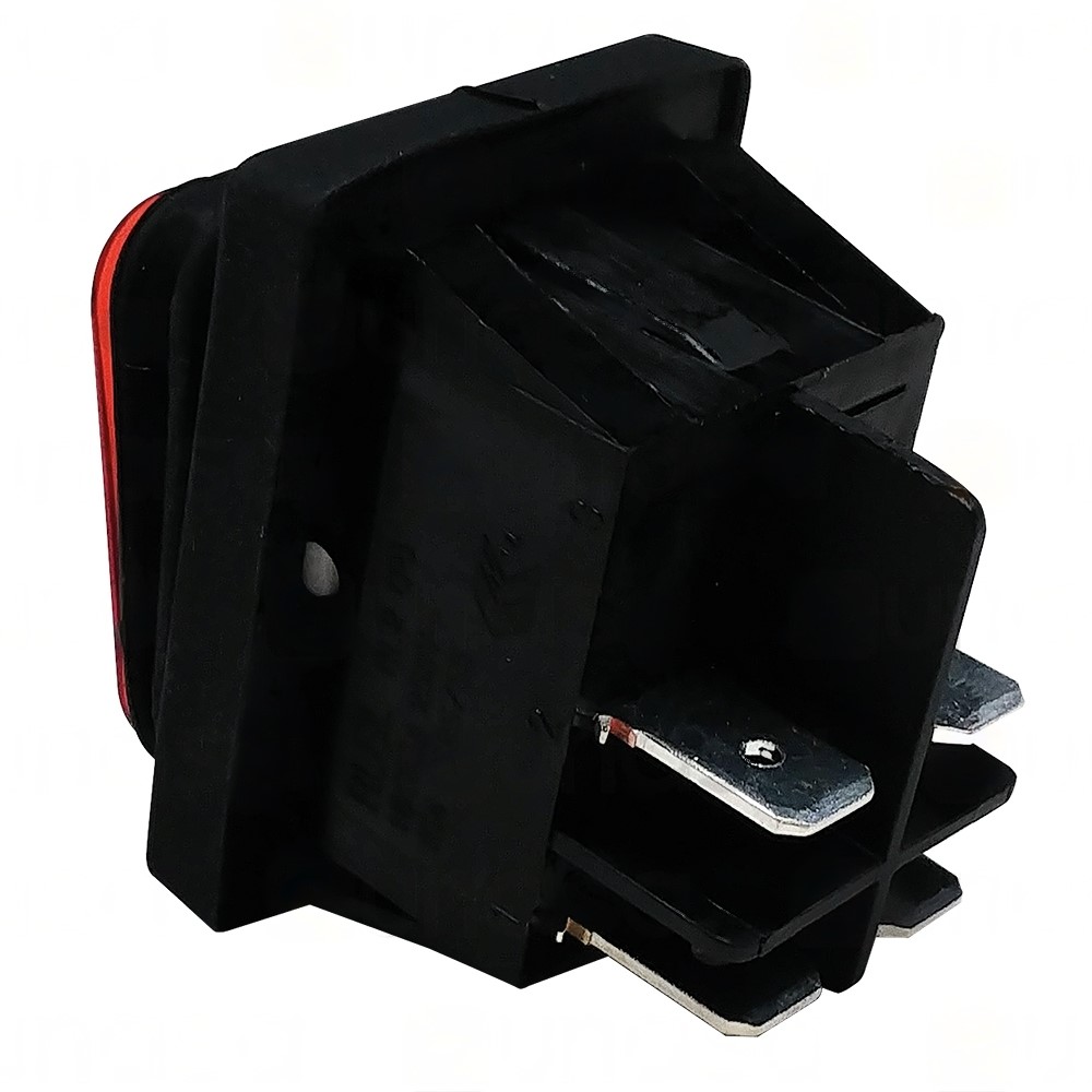 PULSADOR UNIPOLAR ROJO 16A 250V - Imagen 2