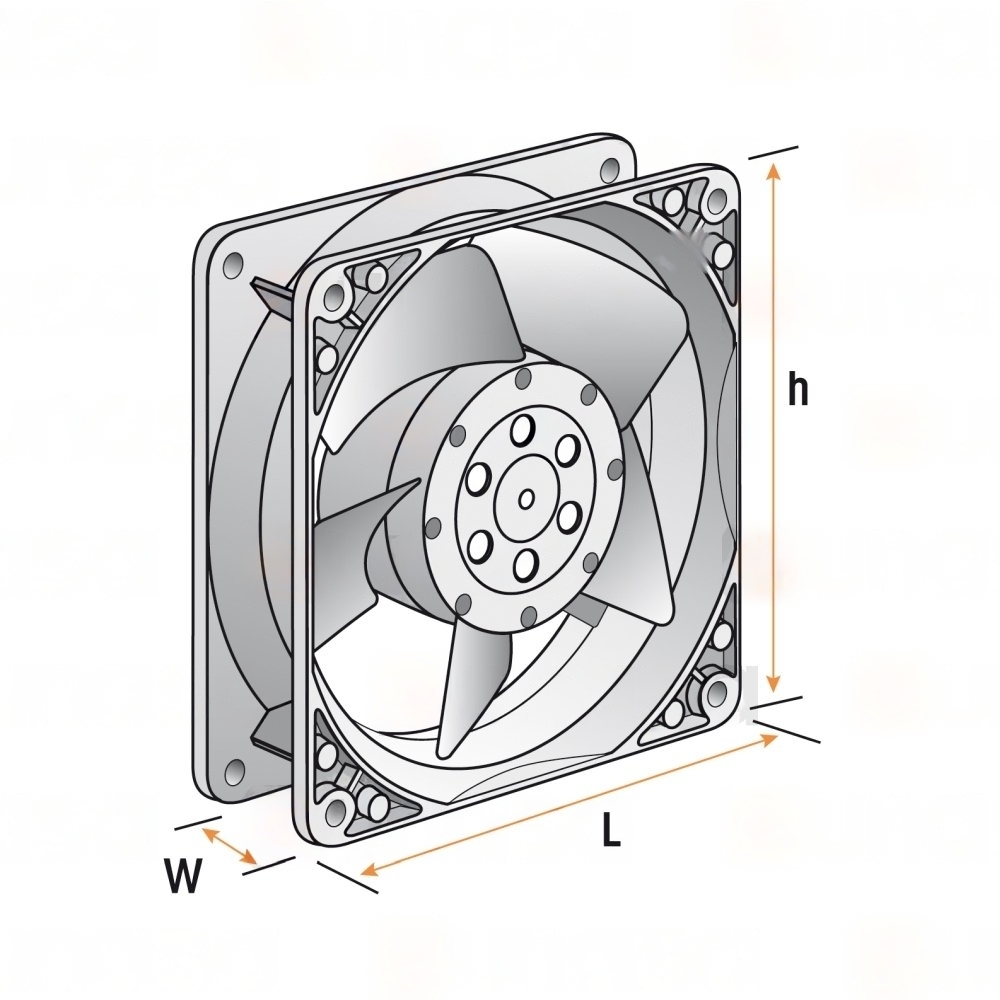 VENTILADOR AXIAL 230V 50/60HZ 120X120 - Imagen 2