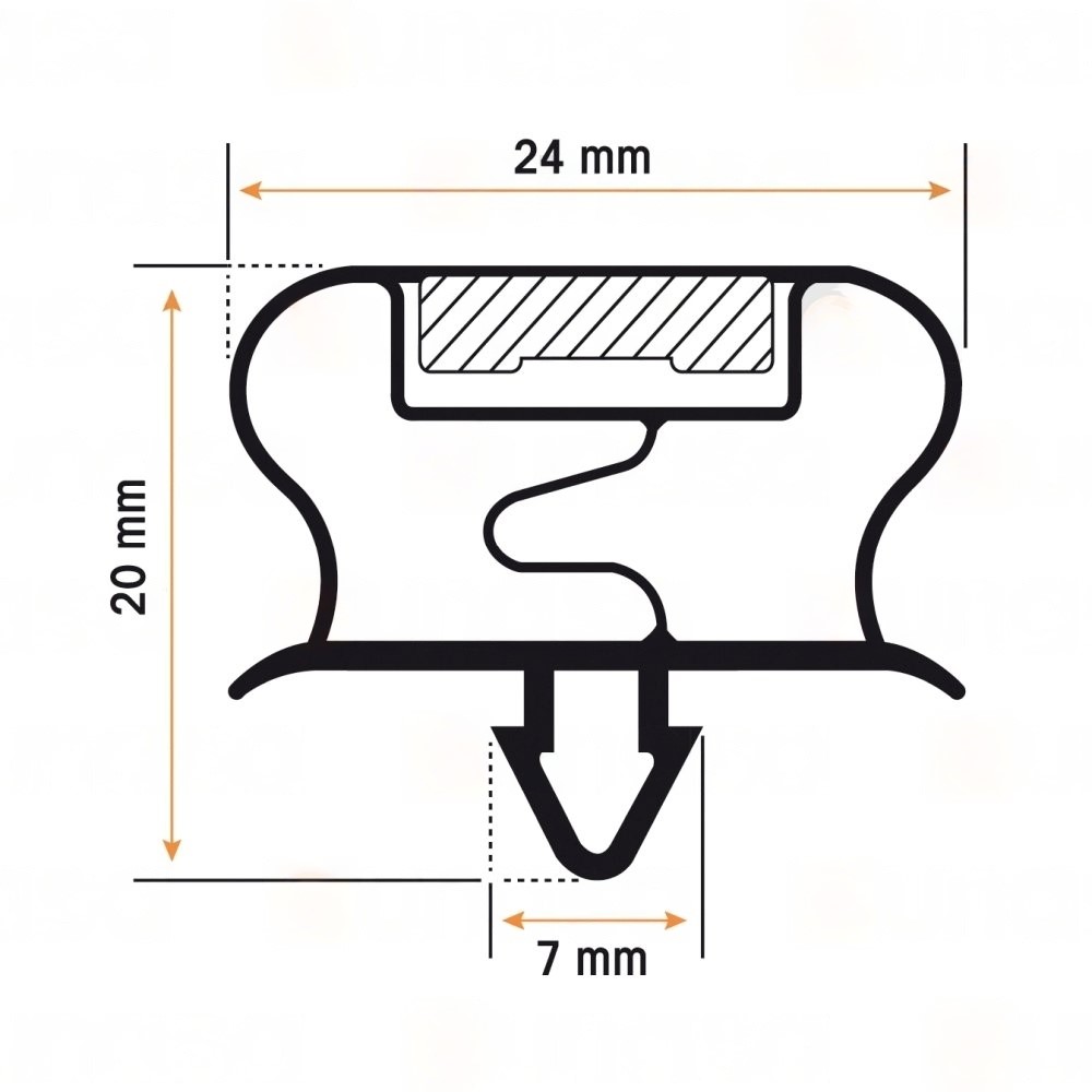 BURLETE 582X428MM PVC - Imagen 2