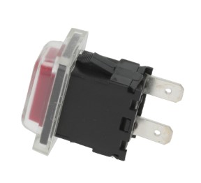 INTERRUPTOR PULSANTE MEDIDA DE MONTAJE 19X13MM ROJO 1NO 250V EMPALME CONECTOR FASTON 6,3MM - Imagen 2