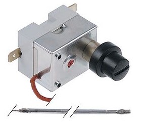 TERMOSTATO DE SEGURIDAD TEMP. DESCONEXIÓN 318°C 1 POLOS 16A SONDA Ø 3MM SONDA L 137MM - Imagen 2