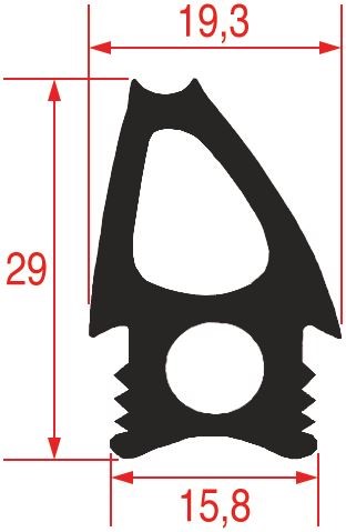 BURLETE 470X1410MM PUERTA HORNO - Imagen 2
