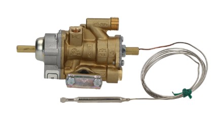 TERMOSTATO DE GAS PEL TIPO 25ST 100-300°C ENTRADA GAS BRIDA DE TUBO Ø21MM