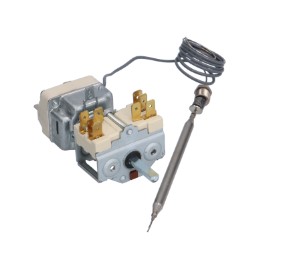 TERMÓSTATO T MÁX 185°C MARGEN DE TRABAJO 105-185°C 1 POLOS 1NO 16A SONDA Ø 6MM SONDA L 130MM
