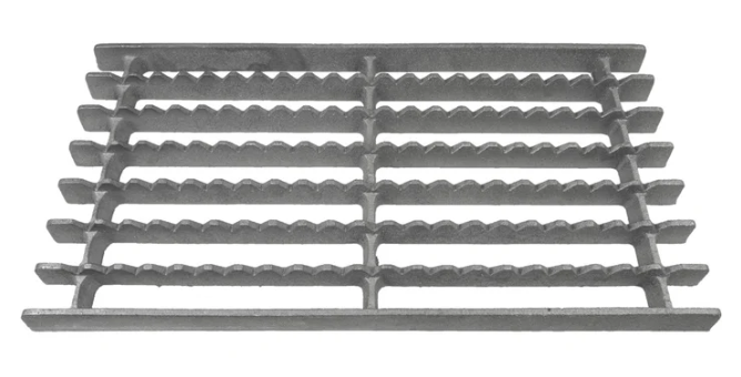 PARRILLA DENTADA FIERRO FUNDIDO 57 X 28 CM