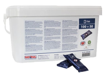 PASTILLA CARE TABS ABRILLANTADOR AZUL RATIONAL 150PZ