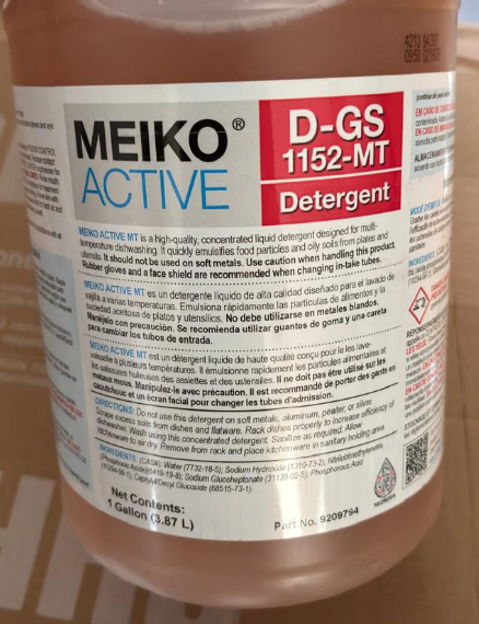 DETERGENTE MEIKO D-GS 1152-MT 3.87LTS 9209794