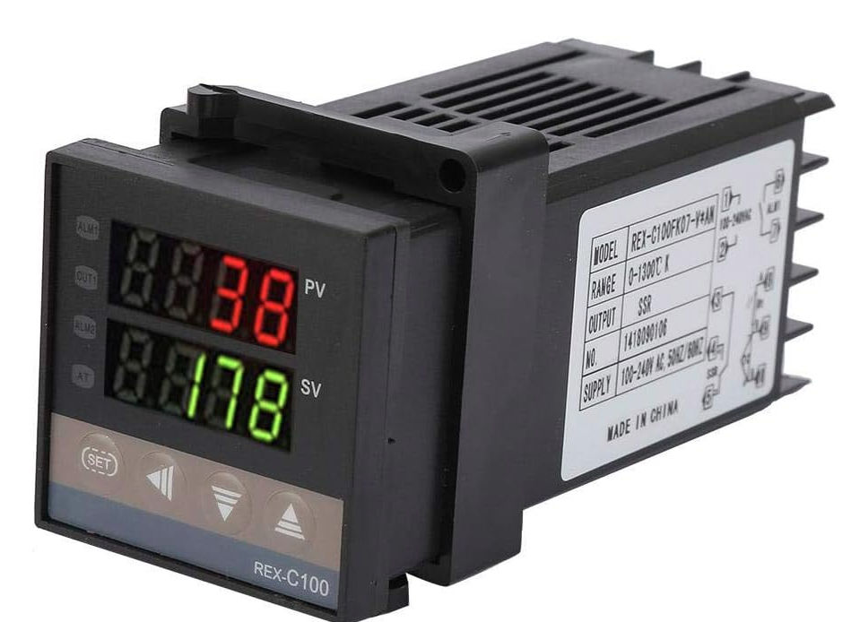 CONTROLADOR DE TEMPERATURA DIGITAL LCD PID REX-c100 - Imagen 2
