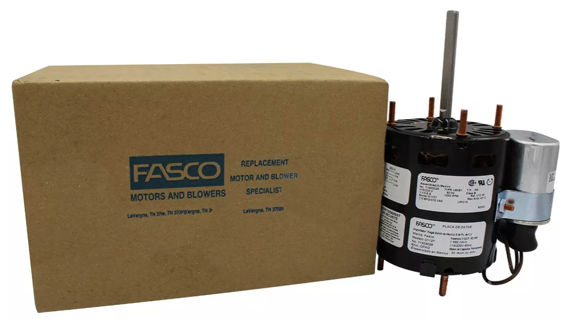 MOTOR FASCO D1127 1/12-1/20HP 1550RPM 110/220V